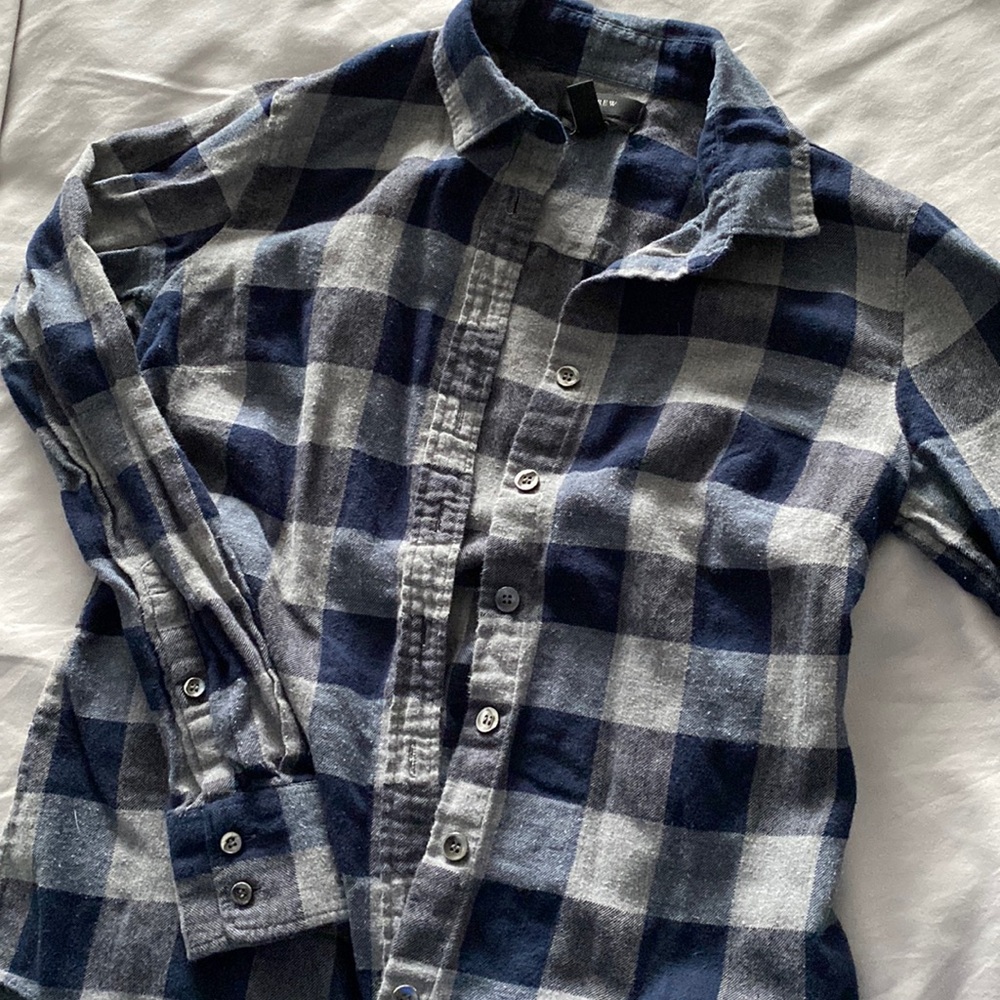 J Crew Blue Flannel